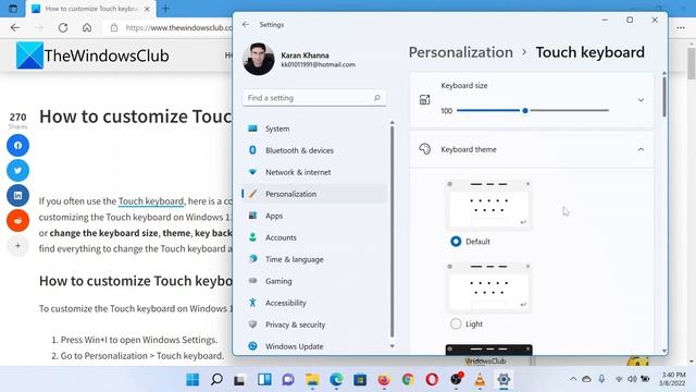 How to customize Touch keyboard on Windows смотреть онлайн