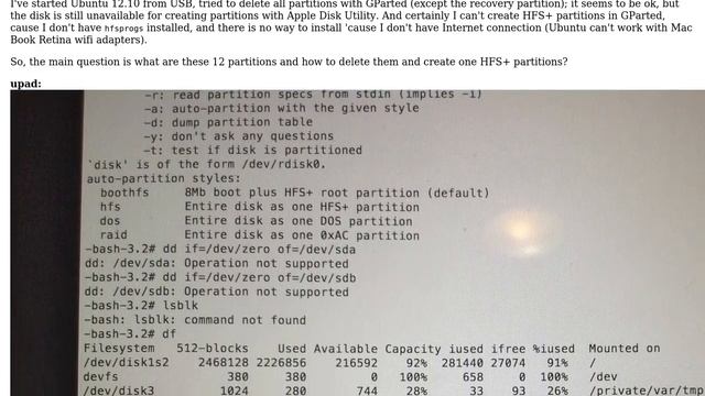 Unix & Linux: How to force drop all partitions and erase disk from terminal? (2 Solutions!!) смотреть онлайн