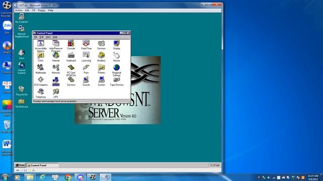 Windows NT 4.0 server beta 2 build 1327 смотреть онлайн