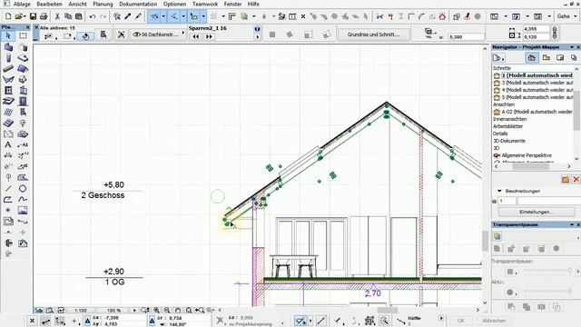 Archicad 16 Basics 33 Tut Roofmaker mit Dachvorsprunganpassungen смотреть онлайн