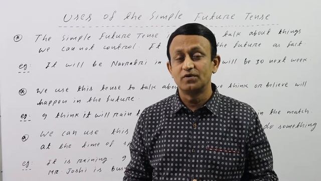 FUTURE INDEFINITE TENSE के USES सीखें - ENGLISH GRAMMAR смотреть онлайн