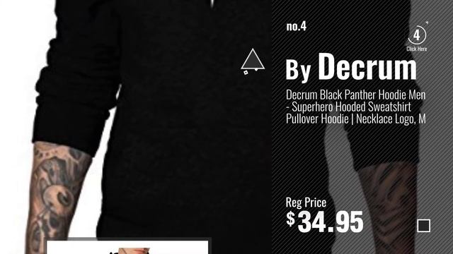 Top 10 Black Panther Hoodie [2018]: Miracle(Tm) Black Panther Costume Hoodie - Mens Zip Up Hoodie смотреть онлайн