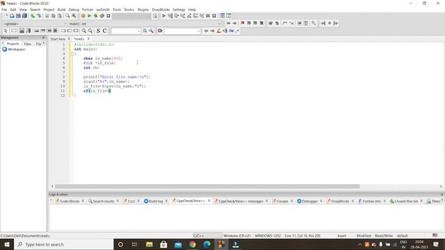 C Program to read the text file and display its contents on screen || files in C Language смотреть онлайн