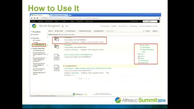 Alfresco Summit 2014: Everything New in RM 2! смотреть онлайн