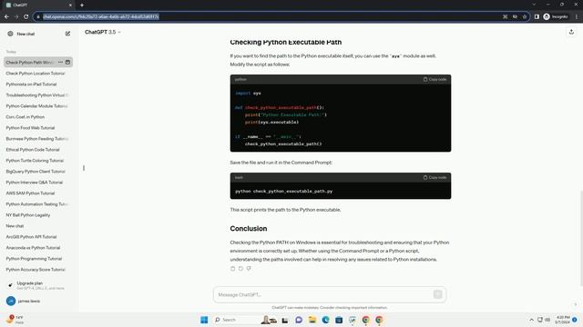 check python path windows смотреть онлайн