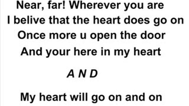 Celine Dion My Heart Will Go On With Titanic Pics Plus Lyrics смотреть онлайн