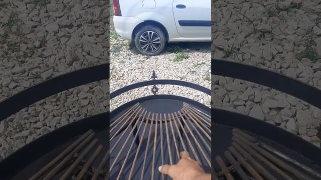 видеообзор костровой чаши- с встроенным мангалом грилем и подставкой под казан. смотреть онлайн