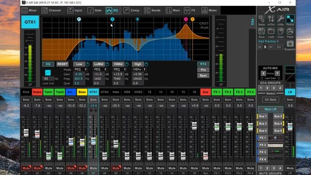 Behringer XR18 - Virtual Sound Check!
