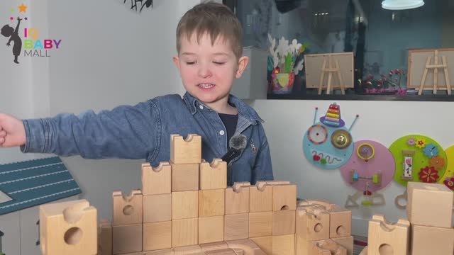 ДЕРЕВЯННЫЙ ЛАБИРИНТ «КУБИКИ-ШАРИКИ» Магазин детских игрушек IQBABYMALL ЖК ЦАРСКАЯ ПЛОЩАДЬ