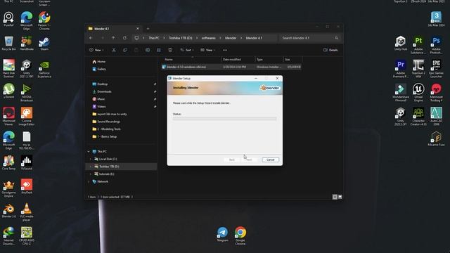 Class:1 | How to Download and Install Blender 4.1 | Extreme beginner tutorial series смотреть онлайн