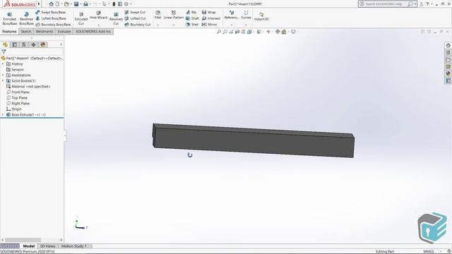 SOLIDWORKS - Propagate Feature to Parts смотреть онлайн