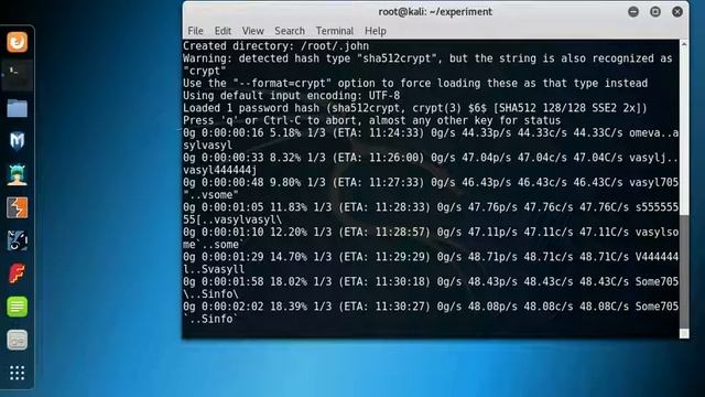 Використання програми John (john the ripper) на Kali Linux смотреть онлайн
