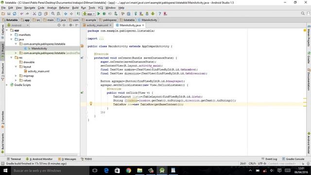 Crear lista con TableLayout en Android Studio смотреть онлайн