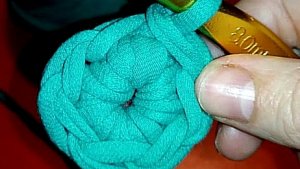 Кольцо амигуруми и столбики в него