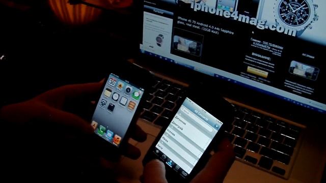 iPhone 4s оригинал против iphone 4s 7D смотреть онлайн