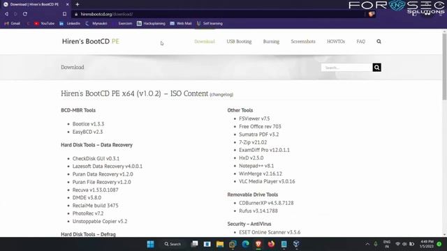 Hiren Boot | Live Operating System | Cyber Forensic/Security OS смотреть онлайн