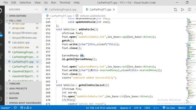 C++ Tutorial | Project, Vehicle Parking Management System With File Handling, part 7 | part 101 смотреть онлайн