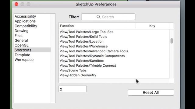 Changer les raccourcis sur Sketchup Mac смотреть онлайн