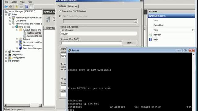 Authenticate Cisco devices with Windows NPS (Part 2) смотреть онлайн