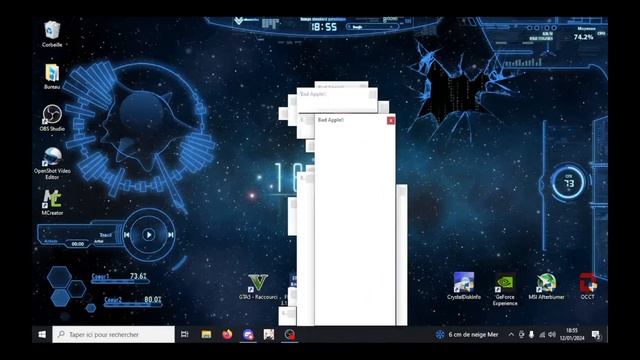 BAD APPLE FAKE VIRUS WITH WINDOWS TAB смотреть онлайн