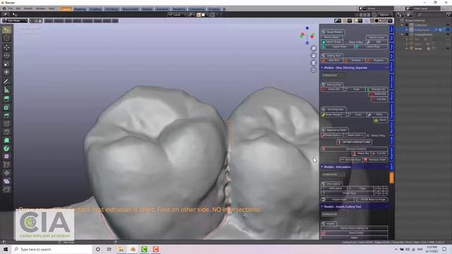 B4D model designer basics: 11-extracting teeth in contact смотреть онлайн