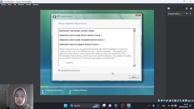 Tutorial menginstal Windows vista menggunakan virtual Box смотреть онлайн