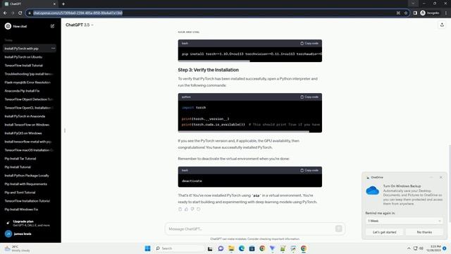 how to install pytorch by pip смотреть онлайн