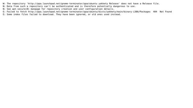 The repository 'http://ppa.launchpad.net/gnome-terminator/ppa/ubuntu yakkety Release' does not... смотреть онлайн