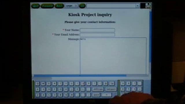 Kiosk Browser Virtual Keyboard demonstration смотреть онлайн