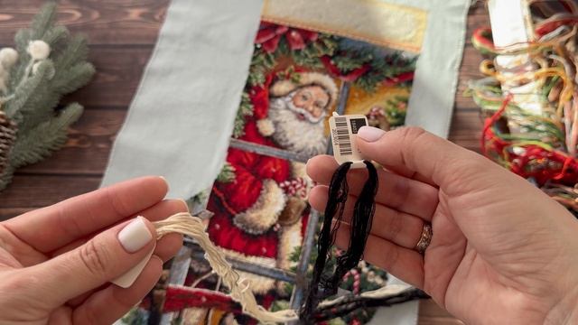 Вышивка крестом/“Candy Cane Santa Stocking” от Dimensions/ Нова Слобода/Anchor/Авторская схема . смотреть онлайн