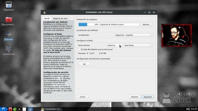 Como instalar Loc-OS Linux CORRECTAMENTE! смотреть онлайн