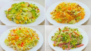 🥬 Новые салаты из свежей  КАПУСТЫ! Необычайно вкусные рецепты на каждый день!