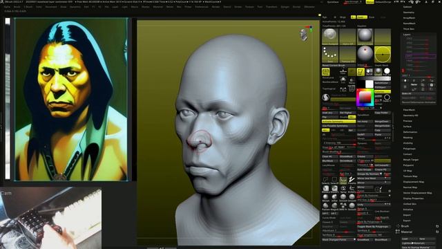 #zbrush, realtime 10min speed sculpting,3dconnexion,#spacemouse,wacom,cintiq24,cam view смотреть онлайн