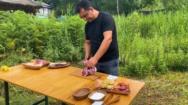 Thunder Stone Kebab | Stone Kobab Recipe | Roasted Pattar Caucasian Recipes  by Wilderness Cooking