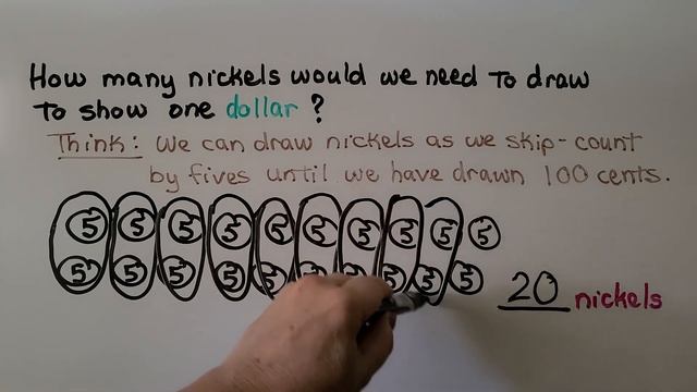 2nd Grade Math 7.5, One Dollar as Coins смотреть онлайн