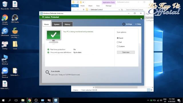 Tắt bật Windows Defender chỉ cần 1 click!!!! смотреть онлайн