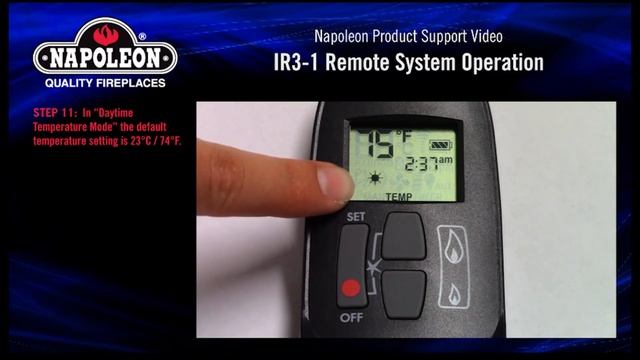 Napoleon IR3-1 Remote Operating Instructions Tutorial смотреть онлайн