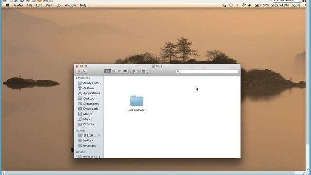 Sharing Files and Folders between Mac Lion OS X and Windows 8. смотреть онлайн