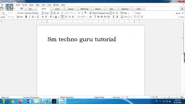 LibreOffice Writer Tutorial for CCC 2020 | Writer Document Tutorial Part 2 | Home Tab | In Hindi смотреть онлайн