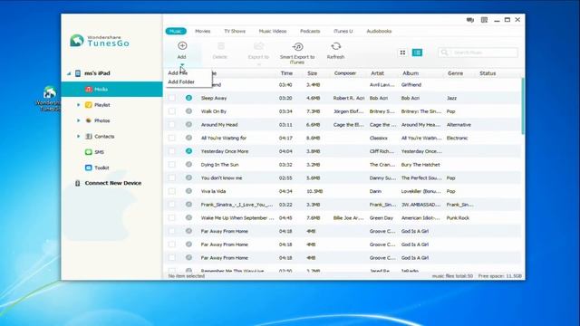 Transfer MP3 to iPad without iTunes Sync смотреть онлайн