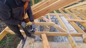 Запил Стропил Вальмовой крыши #дом34кафян #волгоград