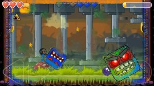 Rainbow & Blue Bosses Fights in Fusion with Red Basket, Berry & Girlfriend Ball.