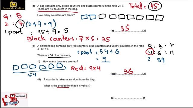 Sharing Ratios - Ratio and Proportion - GCSE Maths Higher and Foundation смотреть онлайн