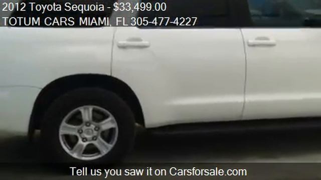 2012 Toyota Sequoia SR5 4.6L 2WD - for sale in Miami, FL 331 смотреть онлайн