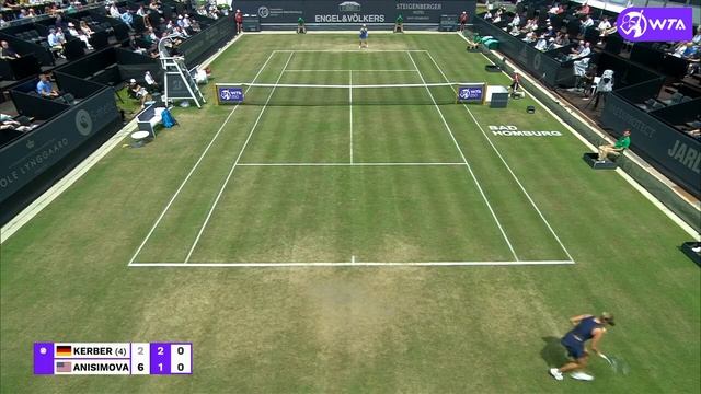 Angelique Kerber Vs. Amanda Anisimova | 2021 Bad Homburg Quarterfinal | WTA Match Highlights