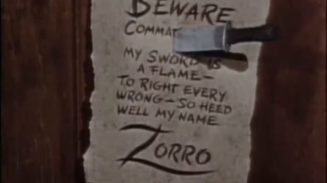 Зорро/Zorro (Disney) 1957г Опенинг (Fr).avi