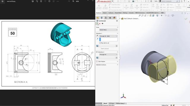 Solidworks Full course from scratch(beginner to advanced free)- ex 50 смотреть онлайн