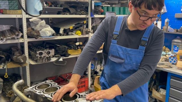 Дефектовка и ремонт контрактного мотора Вольво 2,5Т. смотреть онлайн