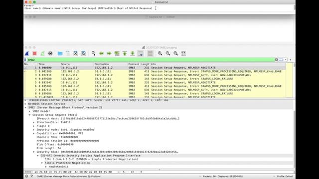 Extracting NTLM Hash Values from a Wireshark packet capture смотреть онлайн