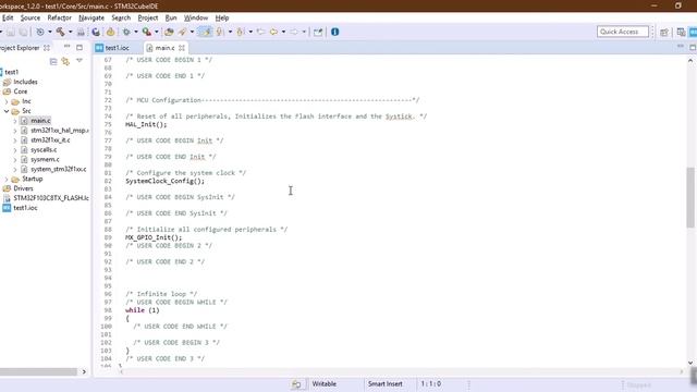 Stm32CubeIDE (Compile, Debug) смотреть онлайн